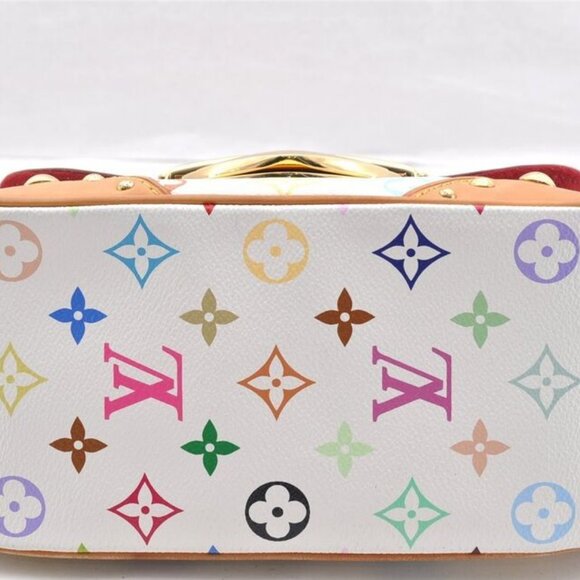 Auth Louis Vuitton Monogram Multicolor Marilyn Shoulder Bag M40127 White - Picture 14 of 16